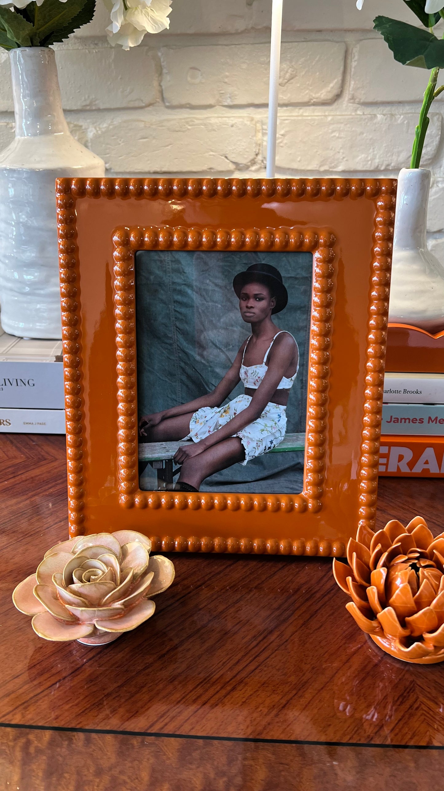 Bobbin Orange Lacquer 5” x 7” Frame