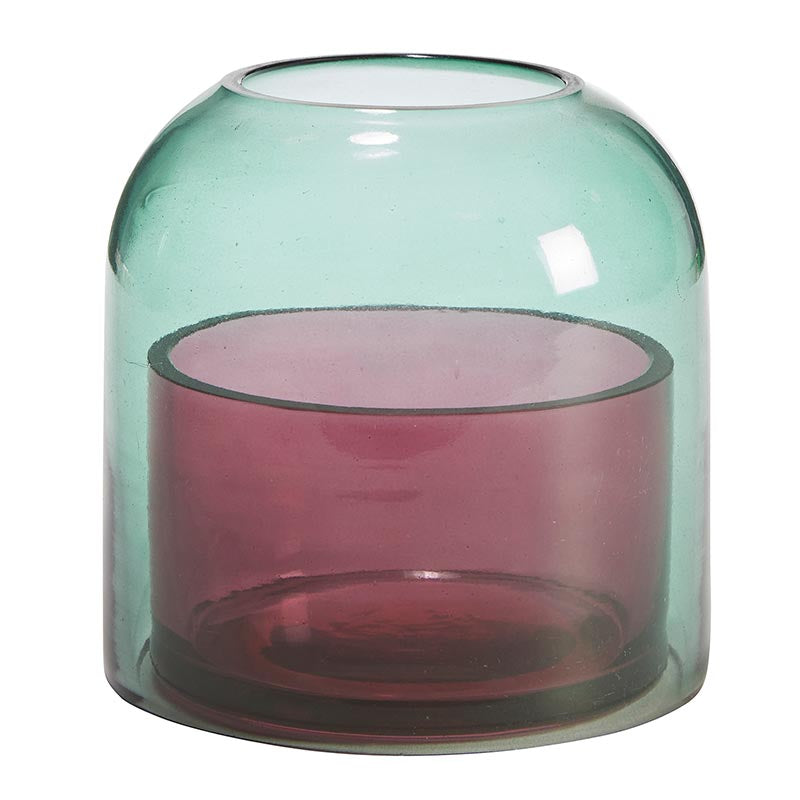 Colored Glass Candle Cloche