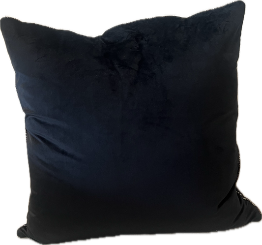 Luxe Velvet Pillow with Snakeskin Trim- A Holland & Williams Signature Collection Pillow