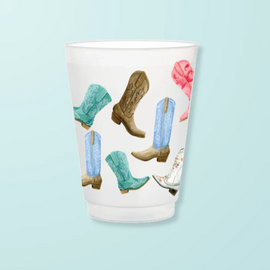 Taylor Paladino Colorful Cowboy Frosted Cups