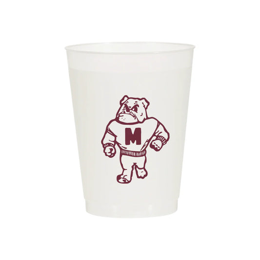 Retro Bullie Frosted Flex Cups and Beverage Napkins