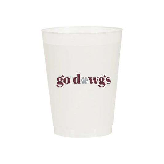 Go Dawgs Frosted Flex Cups and Beverage Napkins