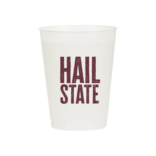 Hail State Frosted Flex Cups and Beverage Napkins