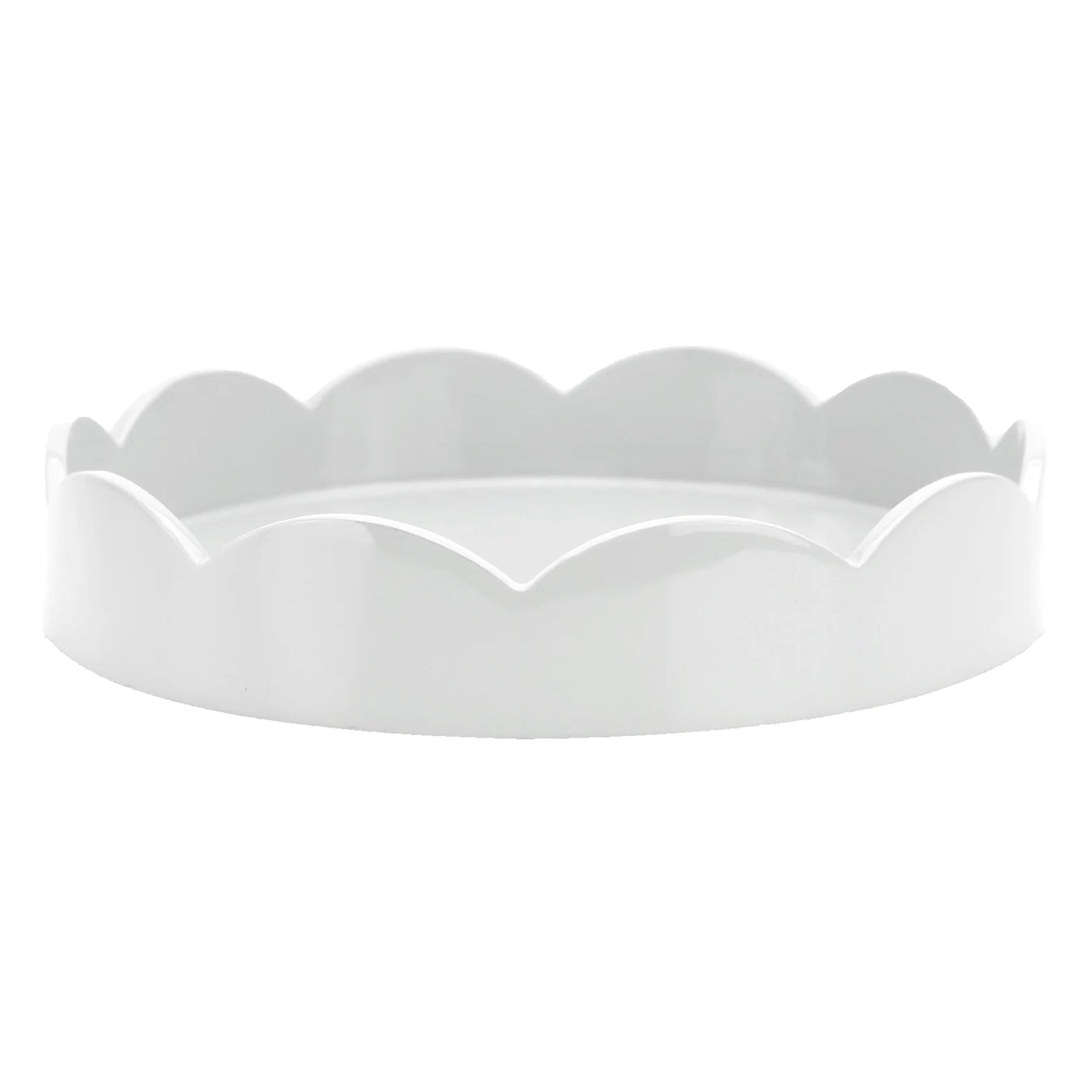 Scalloped Small Round Tray