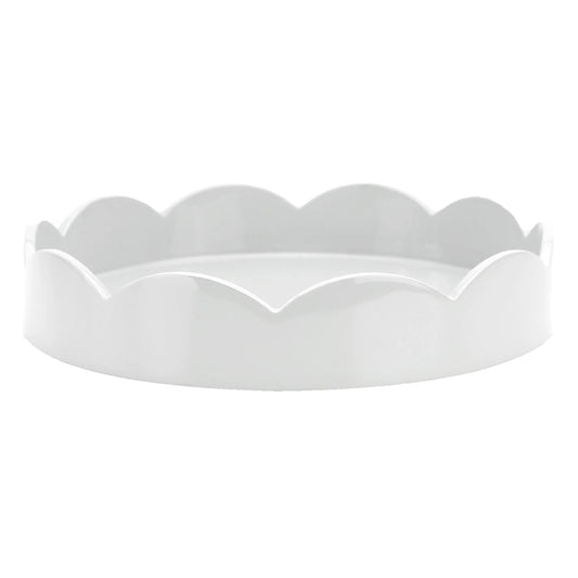 Scalloped Small Round Tray