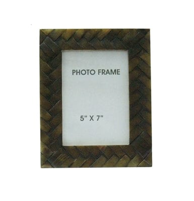 Brown Criss-Cross 5x7 Frame