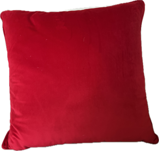 Candy Red Velvet Pillow