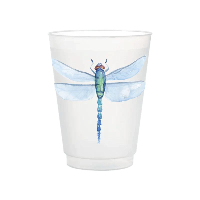 Taylor Paladino Dragonfly 16oz Frosted Cups