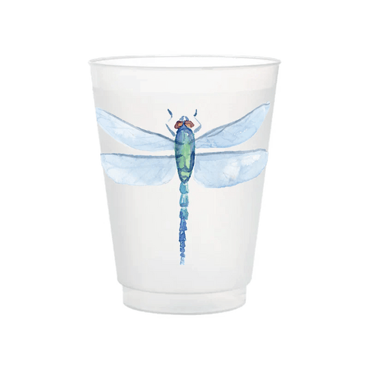 Taylor Paladino Dragonfly 16oz Frosted Cups