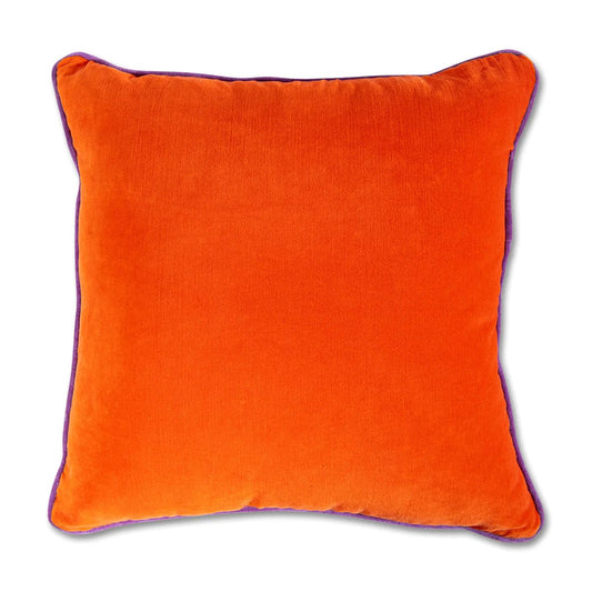 Furbish Charliss Pillow in Orange and Lilac- 22" square