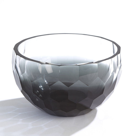 Prism Glass Bowl-Grey