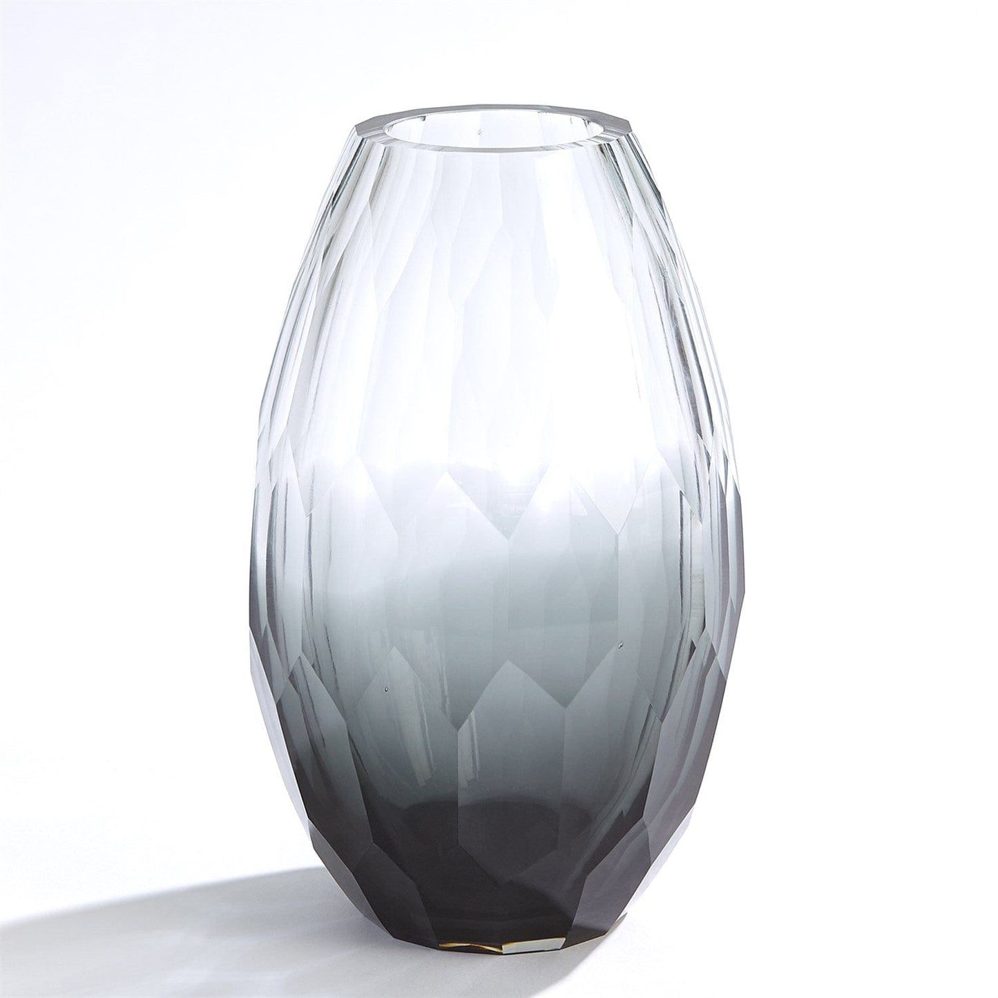Prism Multi-Faceted Glass Vase- Large