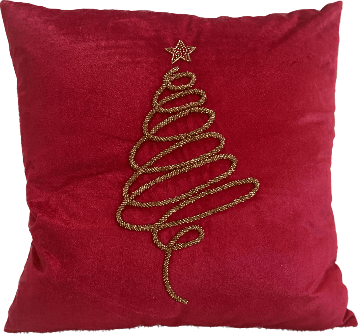 Holiday Velvet Charming Tree Pillow