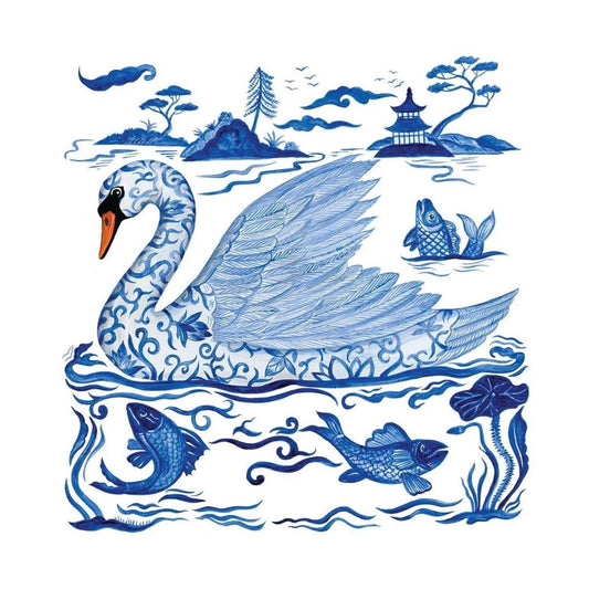 Empress Swan Beverage Napkins