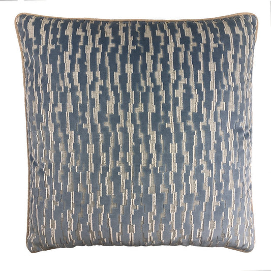 Panoply Cut Velvet Pillow- Delphinium