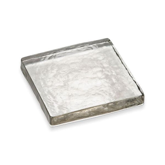 Glacier Glass Candle Plate- Large