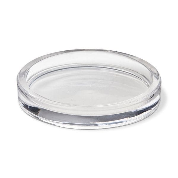 Glacier Clear Glass Candle Plate