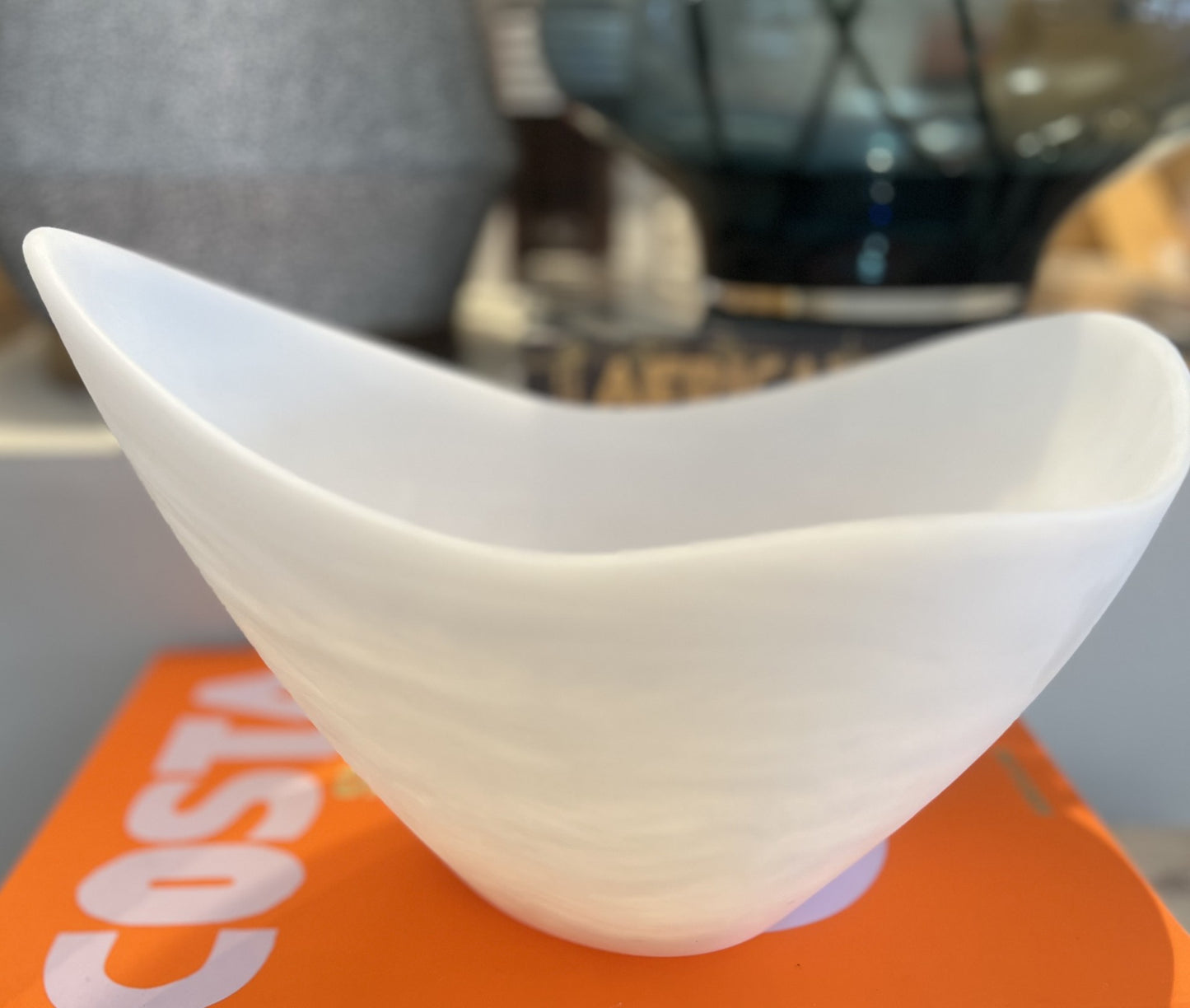 White Cloud Marbleized Bowl