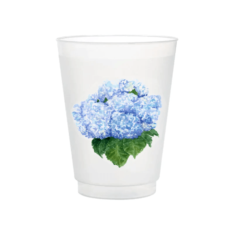 Taylor Paladino Blue Hydrangea Frosted Cups