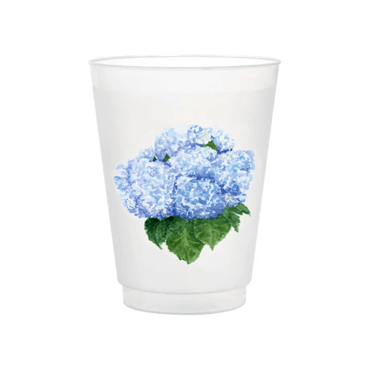 Taylor Paladino Blue Hydrangea Frosted Cups