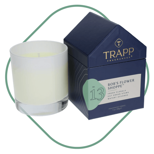 Trapp No. 13 Bob's Flower Shoppe Candle in Signature House Box