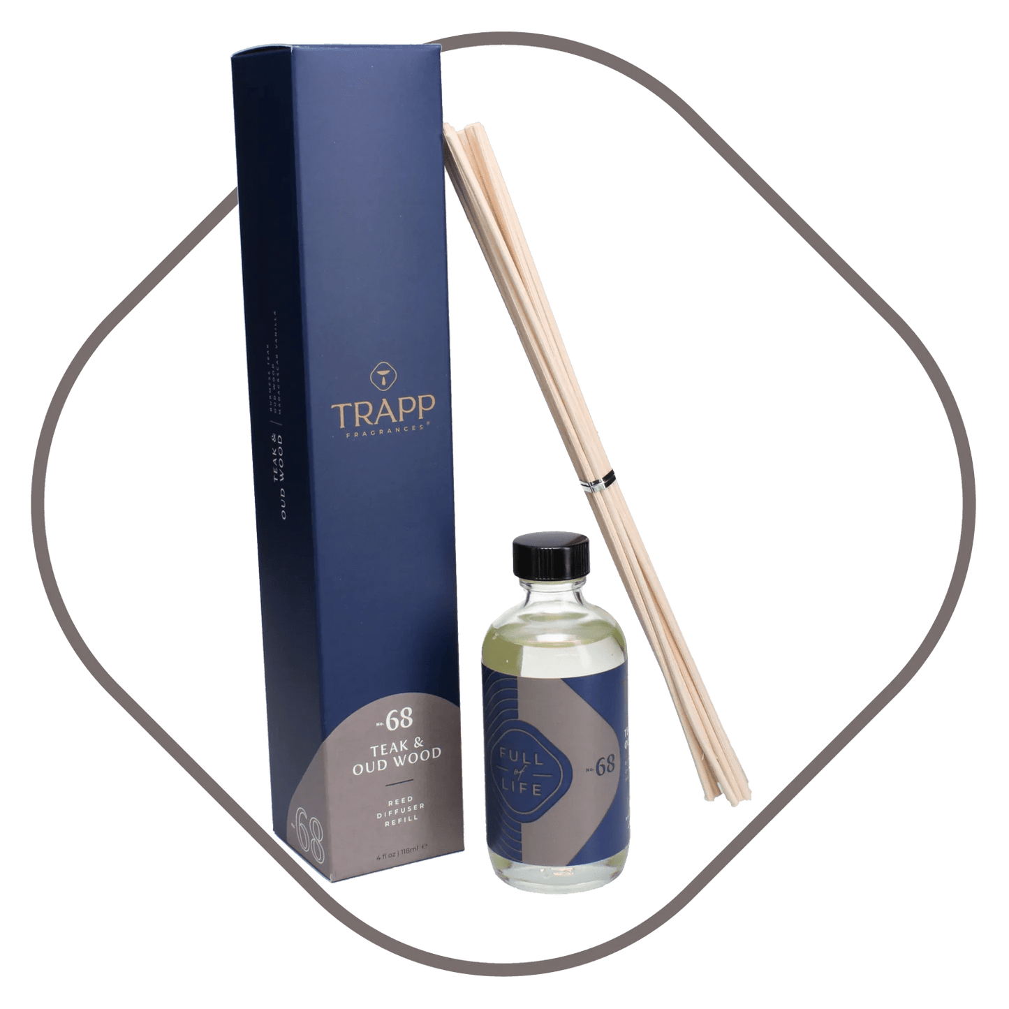 Trapp No. 68 Teak and Oud Wood Reed Diffuser Refill