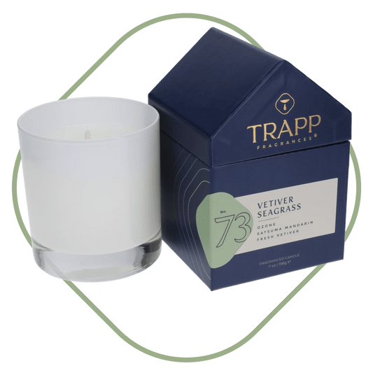 Trapp No. 73 Vetiver Seagrass Candle in Signature House Box