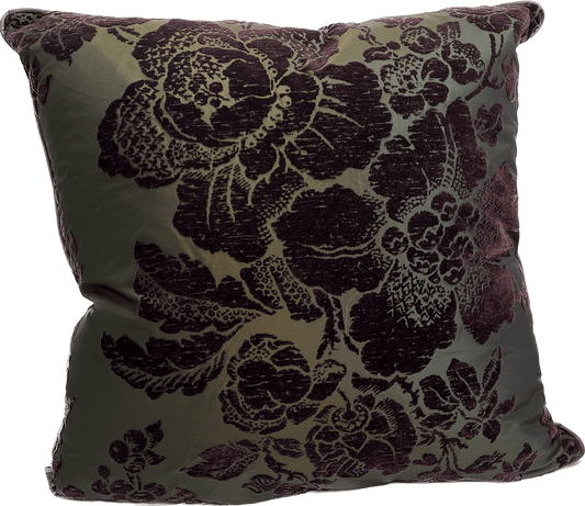 Victoria Cut Velvet and Silk Pillow