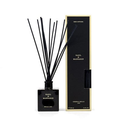 Cereria Molla Basil and Mandarin 3.4 fl oz Reed Diffuser