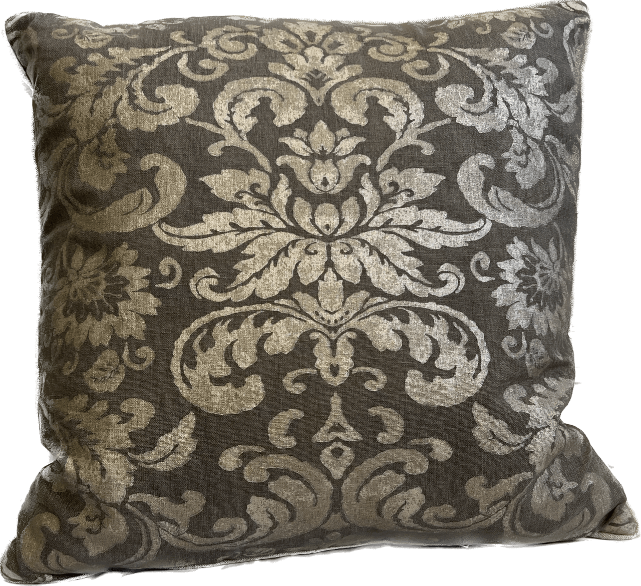 Adrian Printed Damask Linen Pillow - A Holland & Williams Signature Collection Pillow