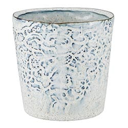 Stone Blue Textured Pot