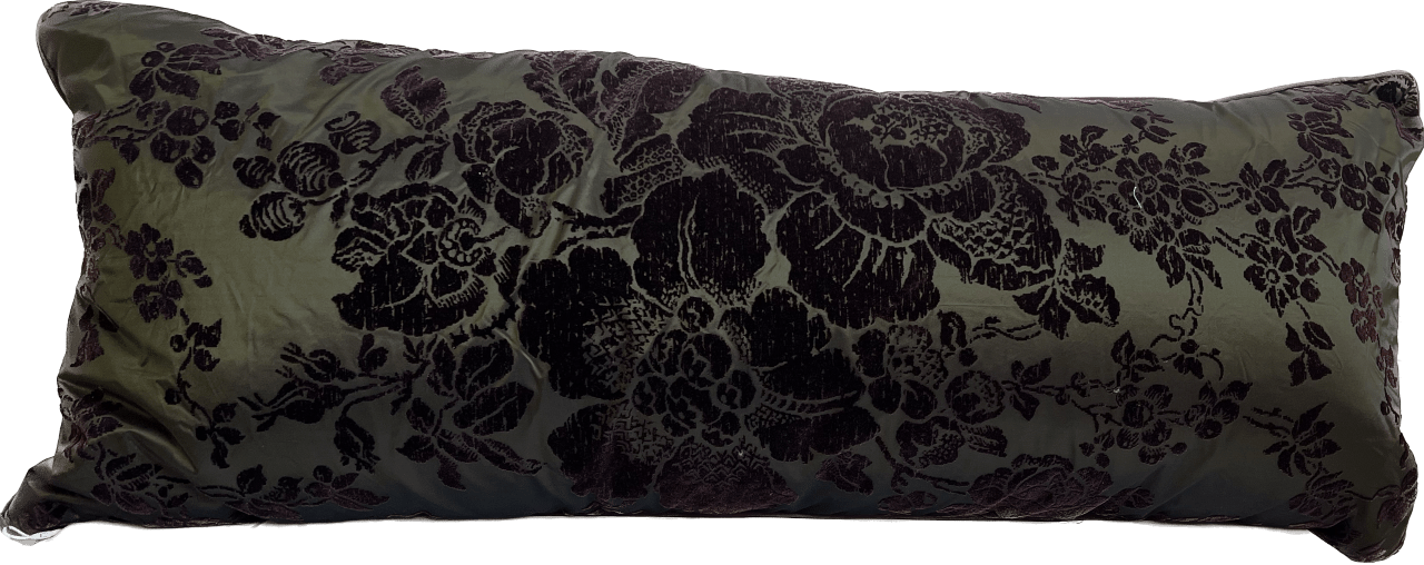 Victoria Velvet and Silk Lumbar Pillow